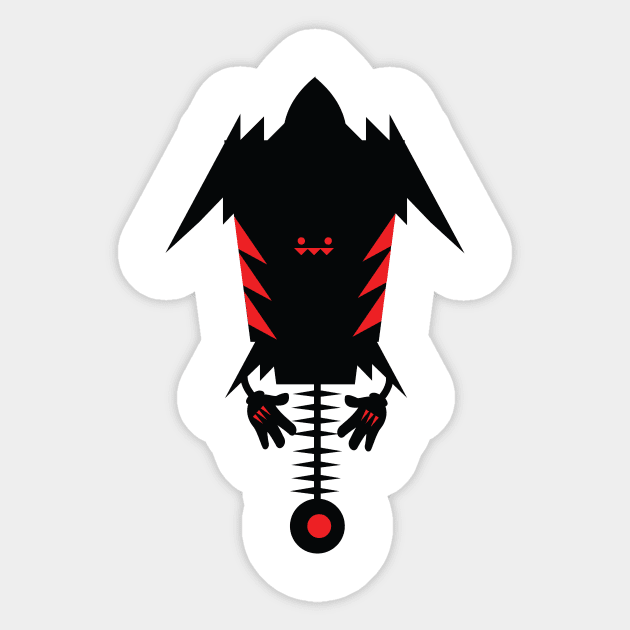 Black Shadow Monster Sticker by hsf
